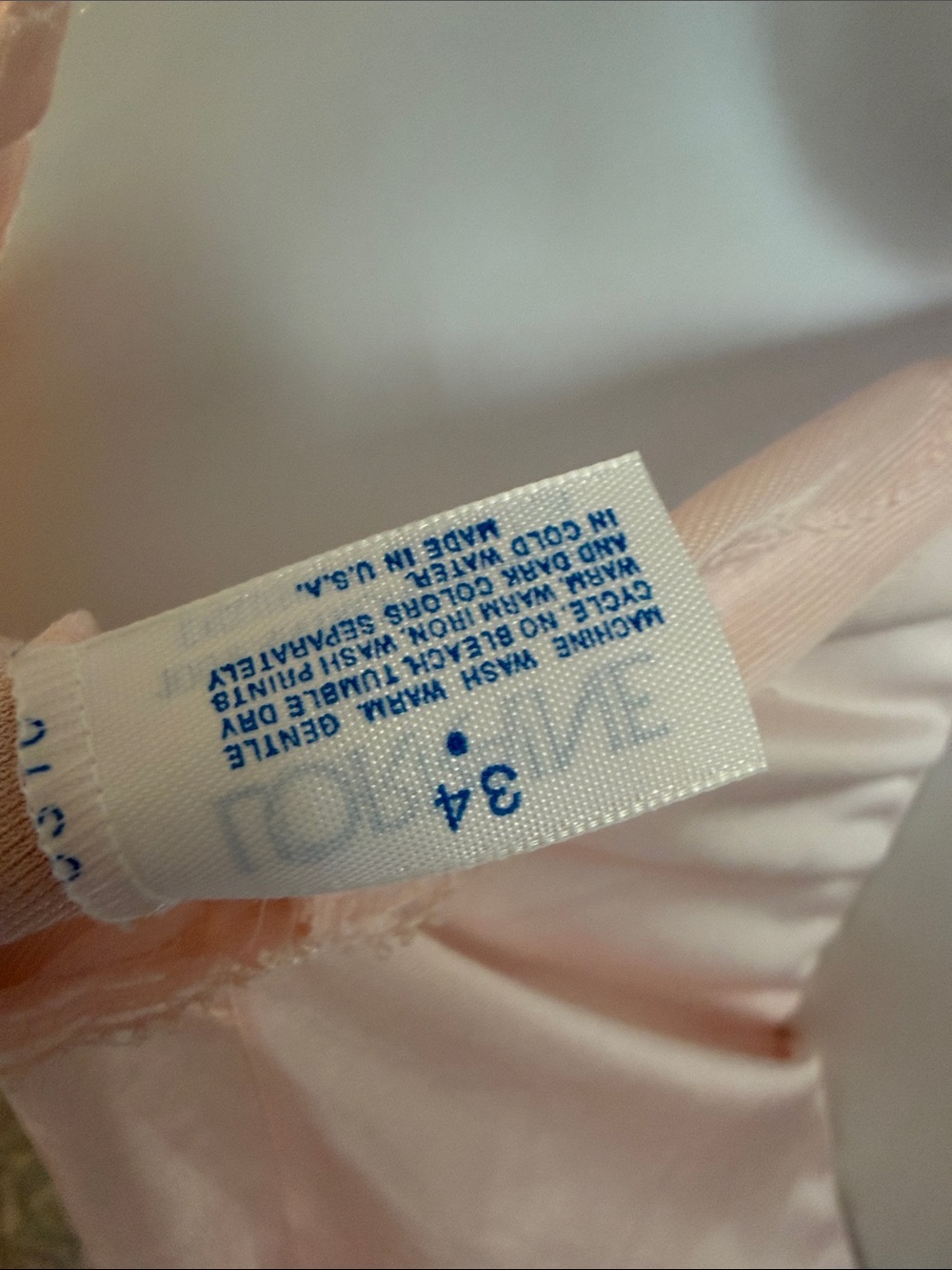 Lorraine vintage camisole Pink Antron Nylon size 34 coquette romantic - Picture 3 of 6